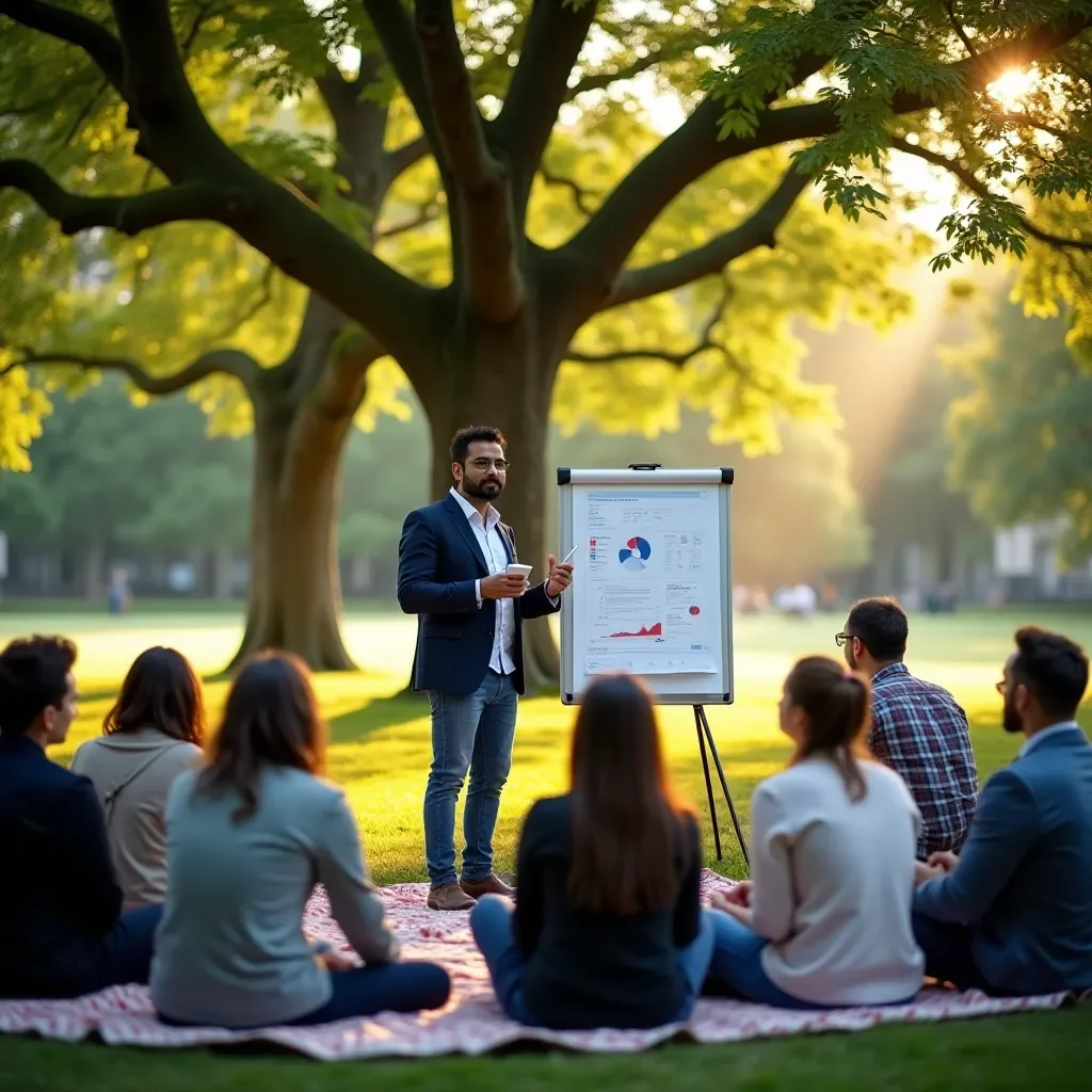 Modern office workspace